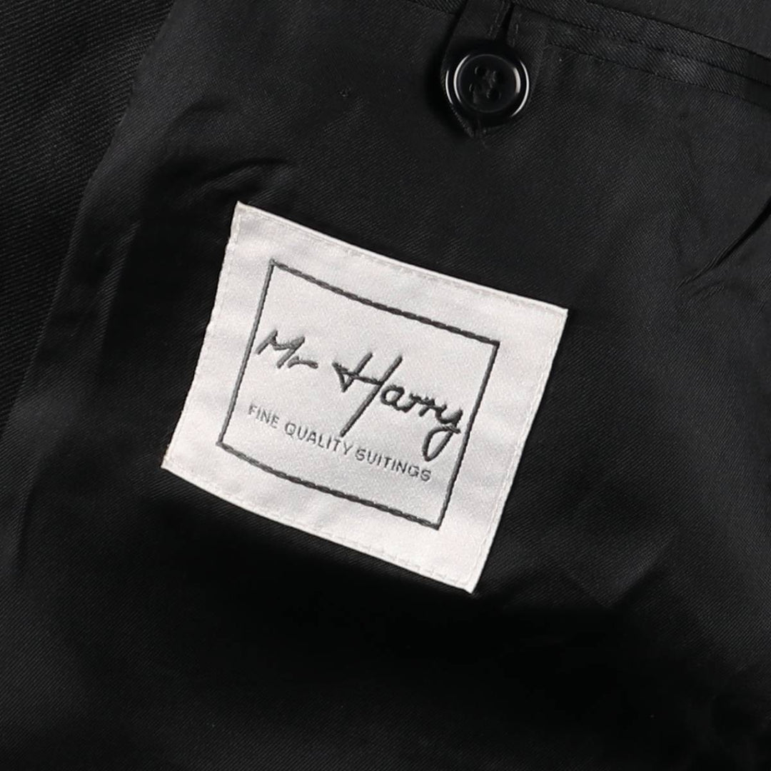 Mr. Harry Wool Tailored Jacket Men's M Size polyester black type Vintage Second Hand