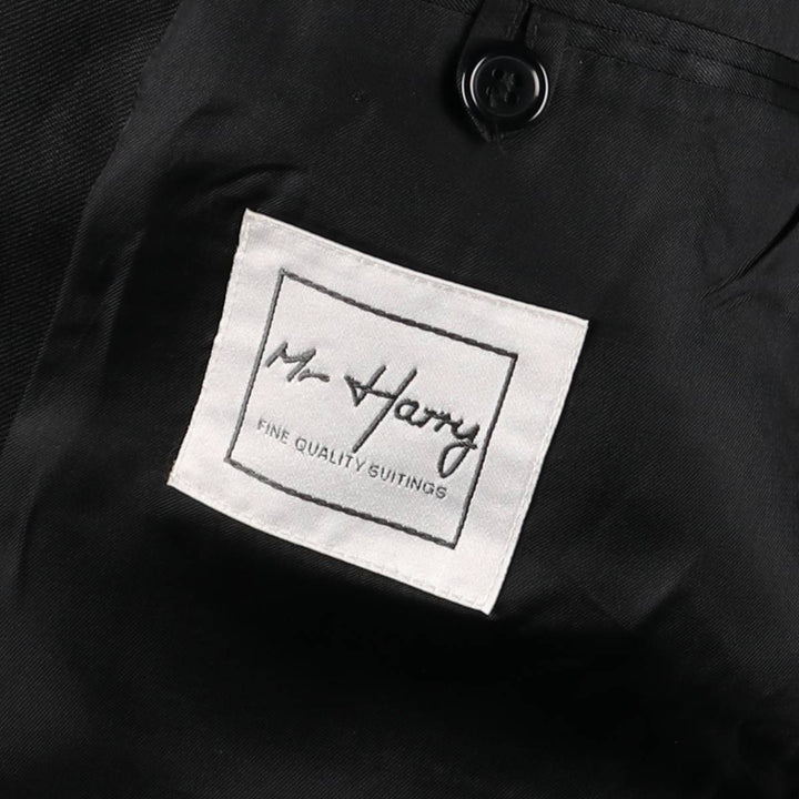 Mr. Harry Wool Tailored Jacket Men's M Size polyester black type Vintage Second Hand