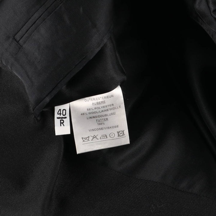 Mr. Harry Wool Tailored Jacket Men's M Size polyester black type Vintage Second Hand