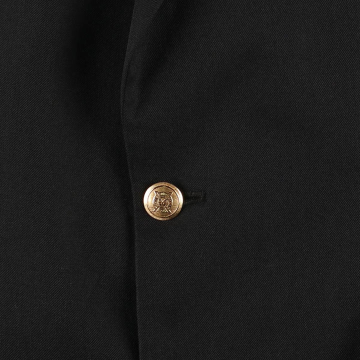 Mr. Harry Wool Tailored Jacket Men's M Size polyester black type Vintage Second Hand
