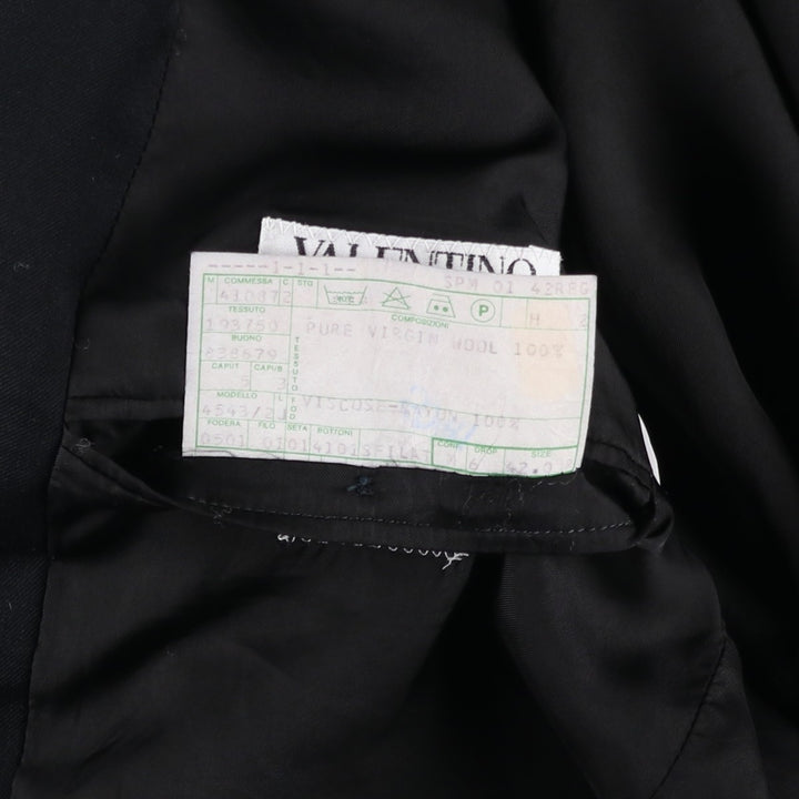 Valentino wool tailored jacket, made in Italy, men's size L equivalent. wool black type Vintage Second Hand