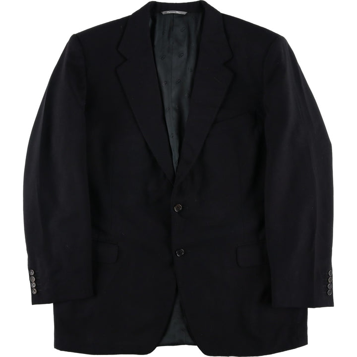 Christian Dior BOUTIQUE wool tailored jacket, made in Italy, men's size L equivalent. wool black type Vintage Second Hand