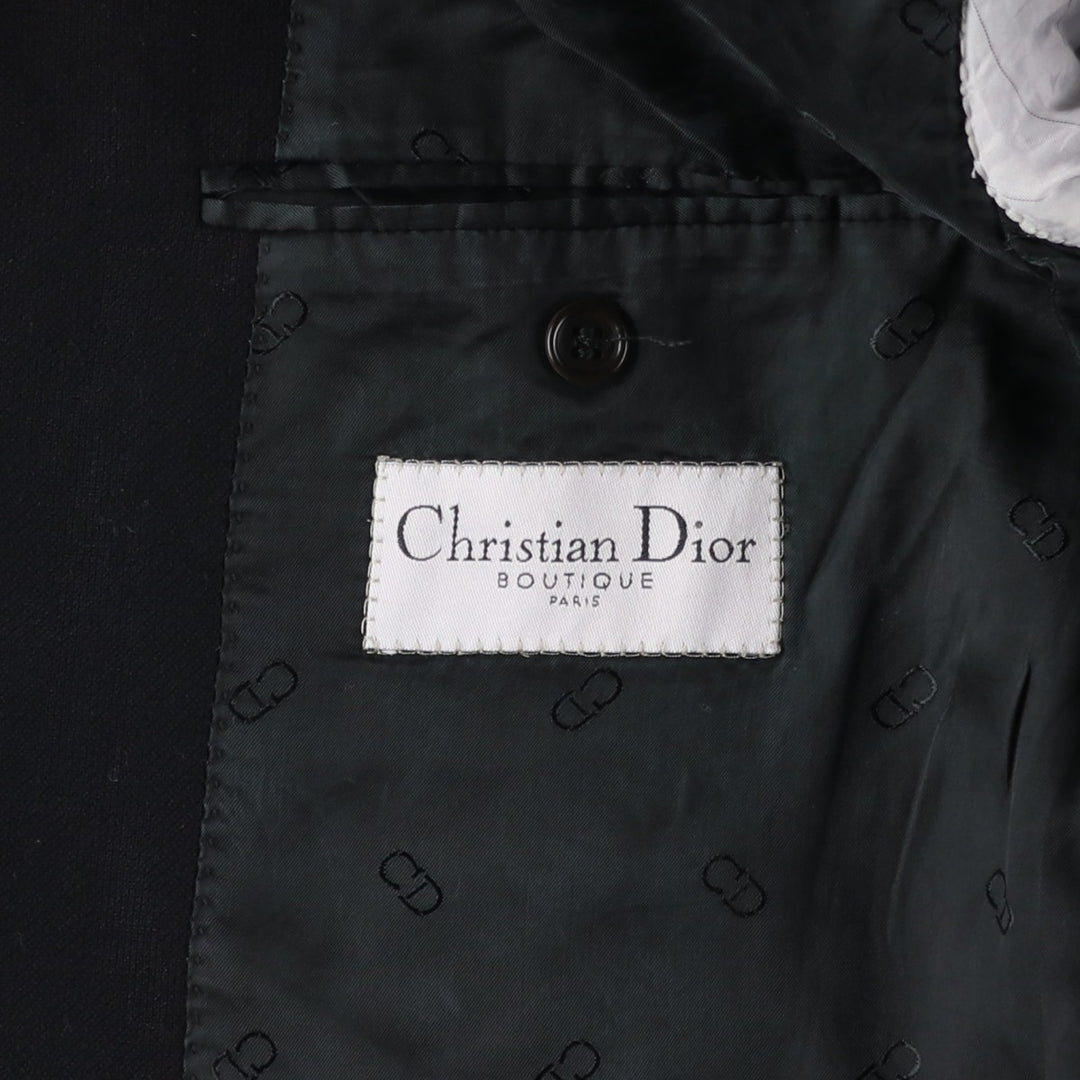 Christian Dior BOUTIQUE wool tailored jacket, made in Italy, men's size L equivalent. wool black type Vintage Second Hand