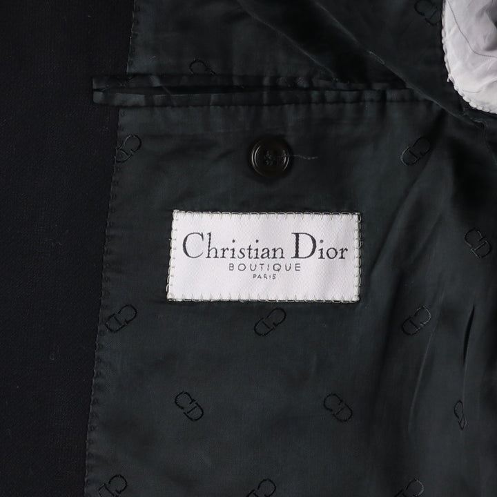 Christian Dior BOUTIQUE wool tailored jacket, made in Italy, men's size L equivalent. wool black type Vintage Second Hand