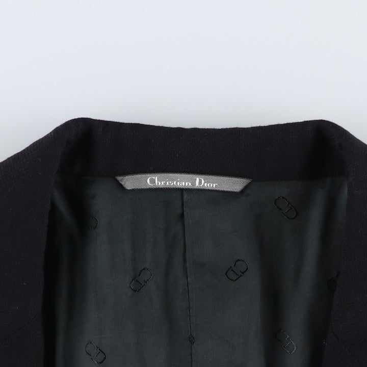 Christian Dior BOUTIQUE wool tailored jacket, made in Italy, men's size L equivalent. wool black type Vintage Second Hand