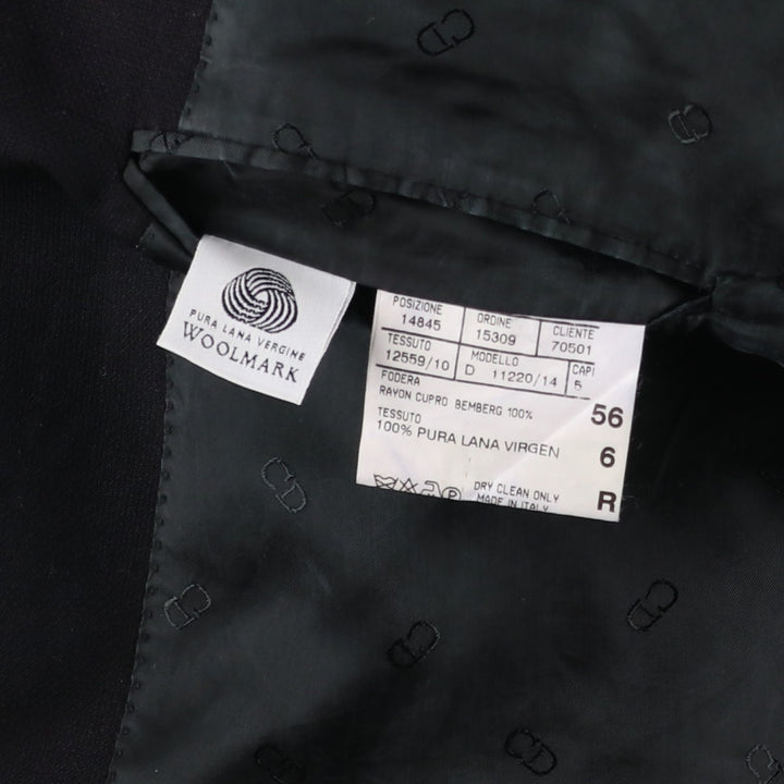 Christian Dior BOUTIQUE wool tailored jacket, made in Italy, men's size L equivalent. wool black type Vintage Second Hand