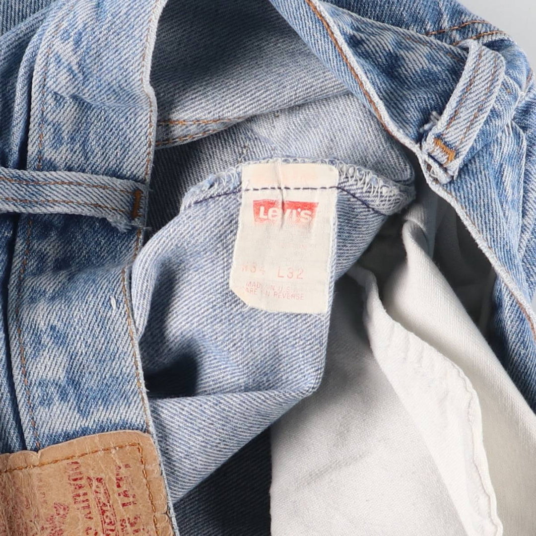 90'S Levi's 501-0175 Straight Denim Pants Made in USA Men's W29 Vintage cotton blue type Vintage Second Hand