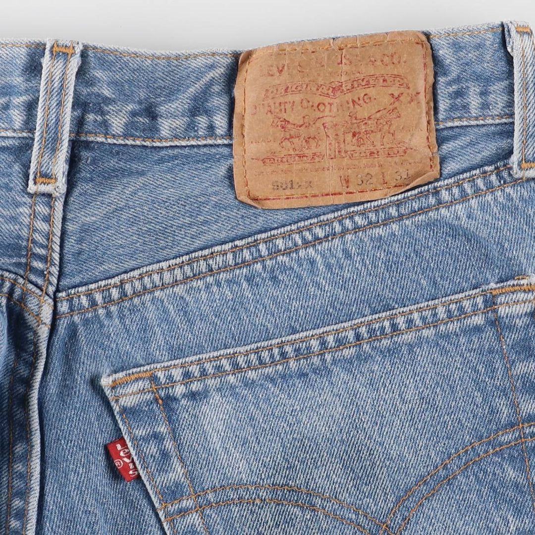 90'S Levi's 501-0000 Straight Denim Pants Made in USA Men's W29 Vintage cotton blue type Vintage Second Hand