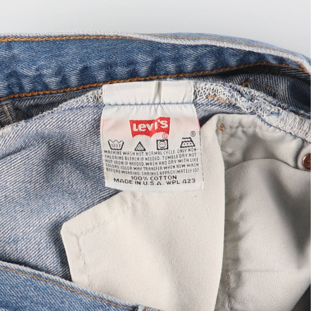 90'S Levi's 501-0000 Straight Denim Pants Made in USA Men's W29 Vintage cotton blue type Vintage Second Hand
