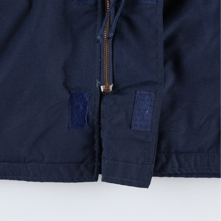 Aramid Jacket, Military Deck Jacket, Men's Size XL (approx.) unclear navy blue type Vintage Second Hand