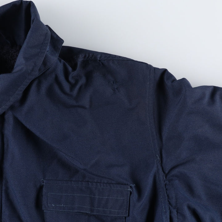 Aramid Jacket, Military Deck Jacket, Men's Size XL (approx.) unclear navy blue type Vintage Second Hand