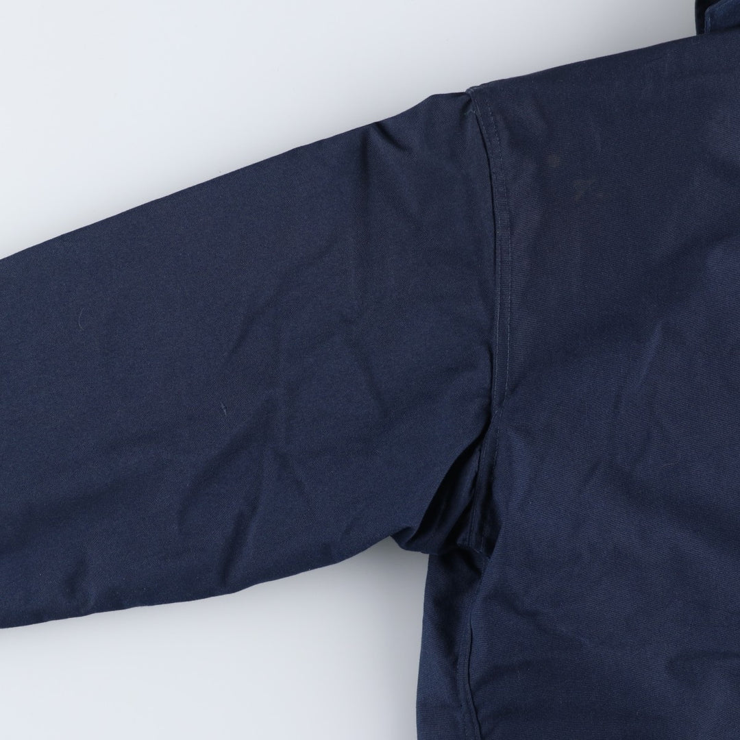 Aramid Jacket, Military Deck Jacket, Men's Size XL (approx.) unclear navy blue type Vintage Second Hand