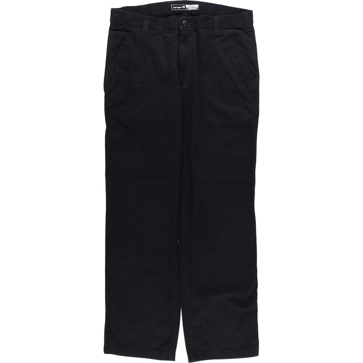 Carhartt Relaxed Fit Duck Work Pants, Men's, W36 equivalent cotton black type Vintage Second Hand