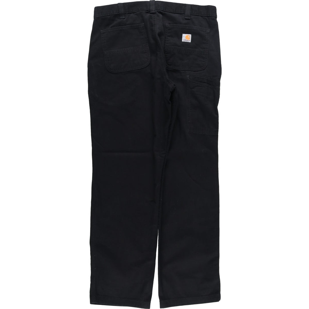 Carhartt Relaxed Fit Duck Work Pants, Men's, W36 equivalent cotton black type Vintage Second Hand
