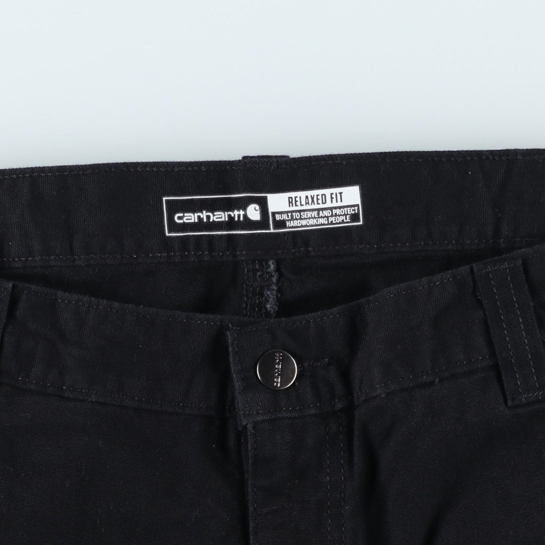Carhartt Relaxed Fit Duck Work Pants, Men's, W36 equivalent cotton black type Vintage Second Hand