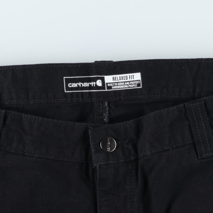 Carhartt Relaxed Fit Duck Work Pants, Men's, W36 equivalent cotton black type Vintage Second Hand