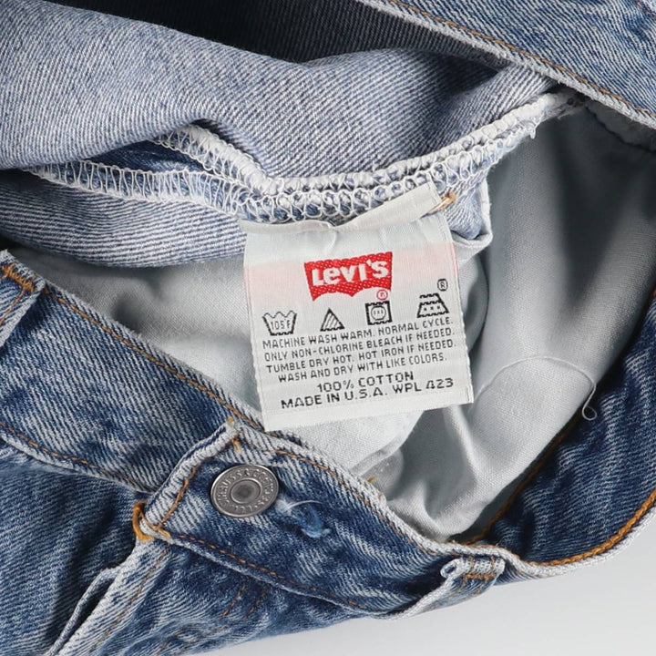 90'S Levi's 501-0193 Straight Denim Pants Made in USA Men's W33 Vintage cotton blue type Vintage Second Hand