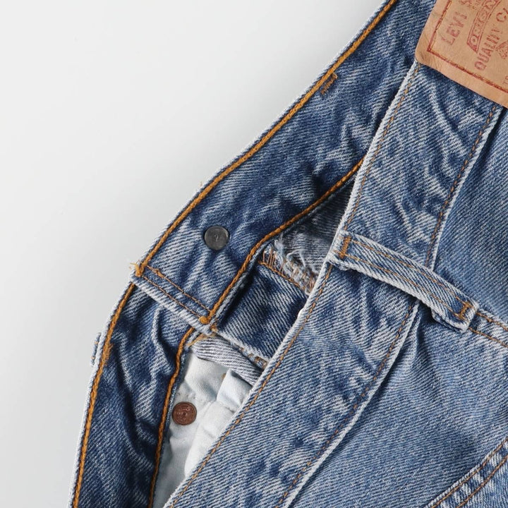 90'S Levi's 501-0193 Straight Denim Pants Made in USA Men's W33 Vintage cotton blue type Vintage Second Hand