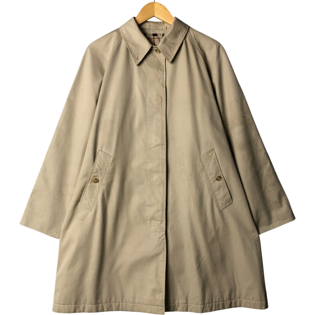 Burberry's London Balmacaan Coat, Made in England, Women's Size L unclear Beige type Vintage Second Hand