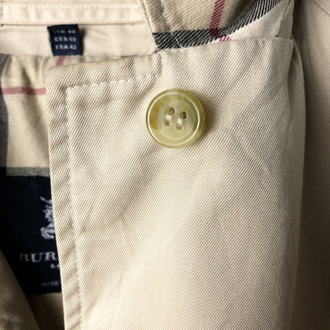 Burberry's London Balmacaan Coat, Made in England, Women's Size L unclear Beige type Vintage Second Hand