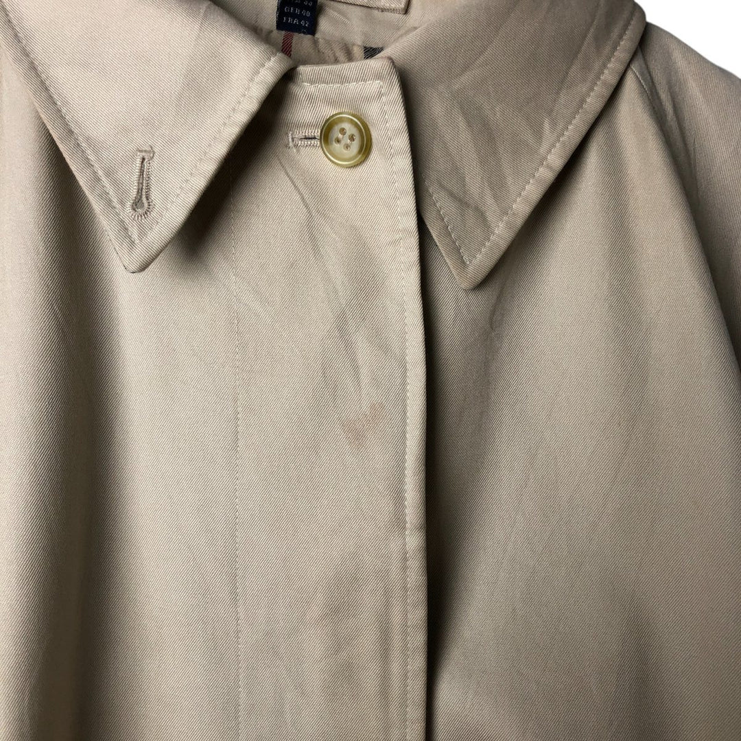 Burberry's London Balmacaan Coat, Made in England, Women's Size L unclear Beige type Vintage Second Hand