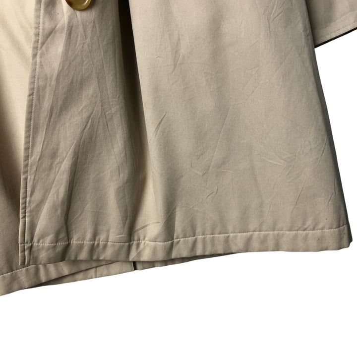 Burberry's London Balmacaan Coat, Made in England, Women's Size L unclear Beige type Vintage Second Hand