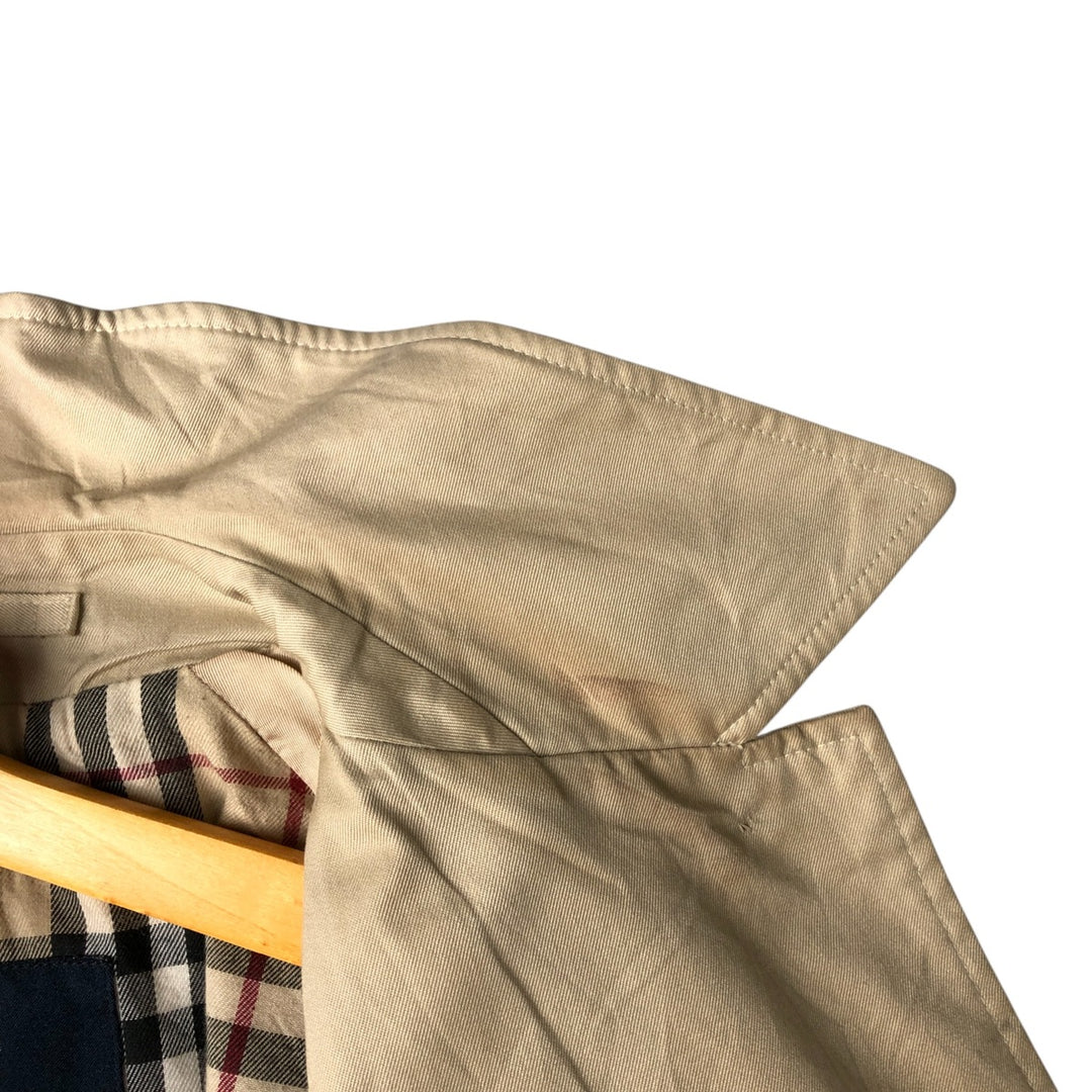 Burberry's London Balmacaan Coat, Made in England, Women's Size L unclear Beige type Vintage Second Hand