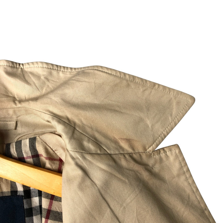 Burberry's London Balmacaan Coat, Made in England, Women's Size L unclear Beige type Vintage Second Hand