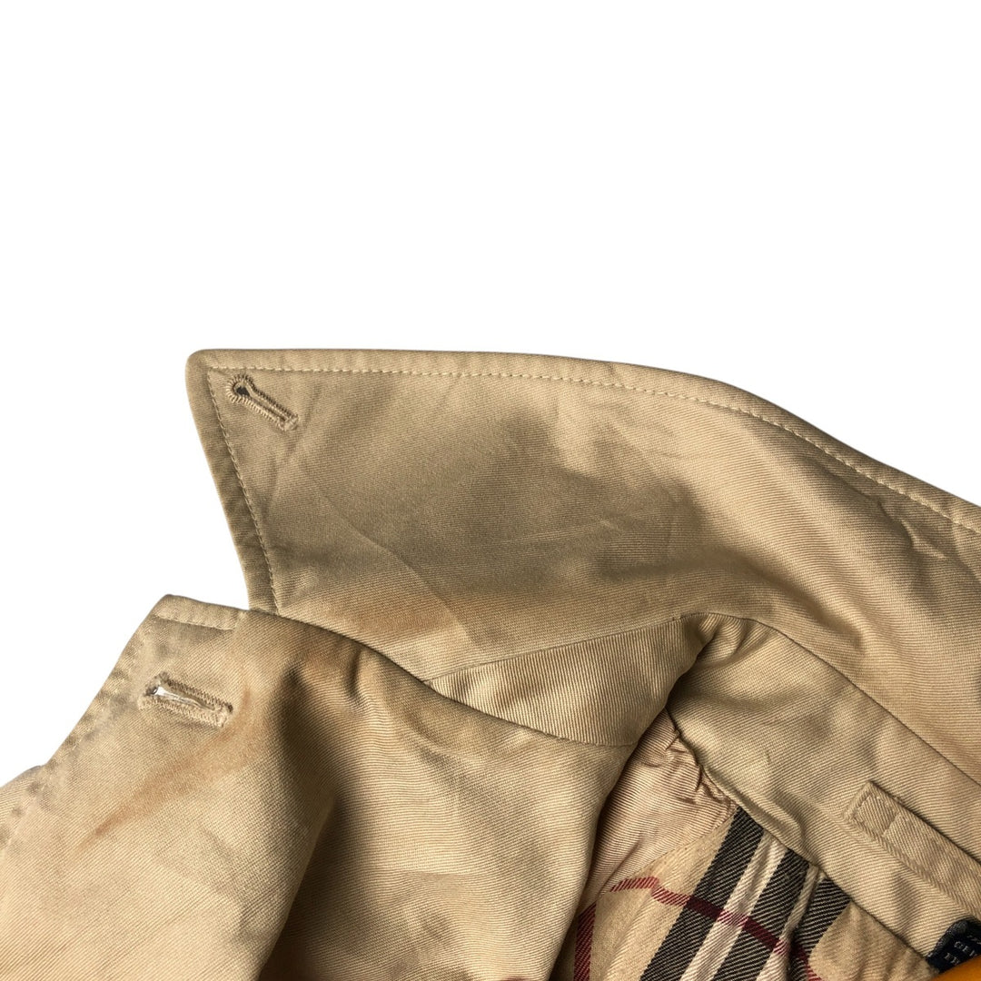 Burberry's London Balmacaan Coat, Made in England, Women's Size L unclear Beige type Vintage Second Hand