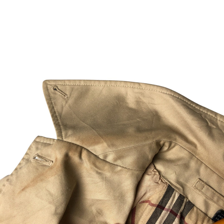 Burberry's London Balmacaan Coat, Made in England, Women's Size L unclear Beige type Vintage Second Hand