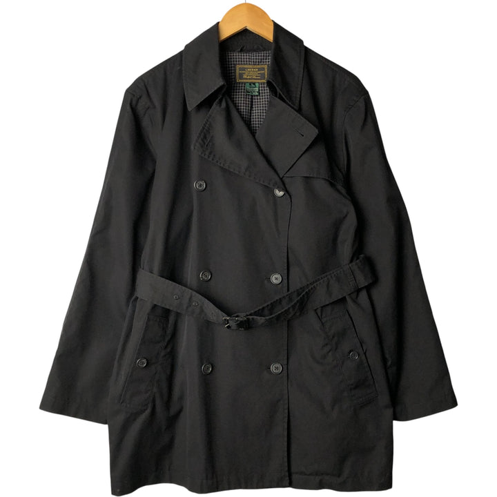 Ralph Lauren Lauren trench coat, women's size L cotton black type Vintage Second Hand