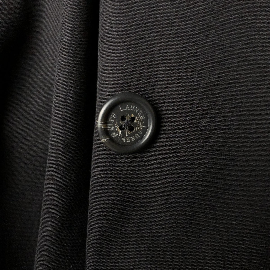 Ralph Lauren Lauren trench coat, women's size L cotton black type Vintage Second Hand