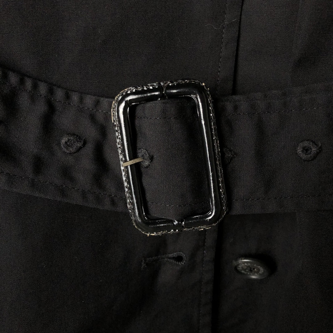 Ralph Lauren Lauren trench coat, women's size L cotton black type Vintage Second Hand