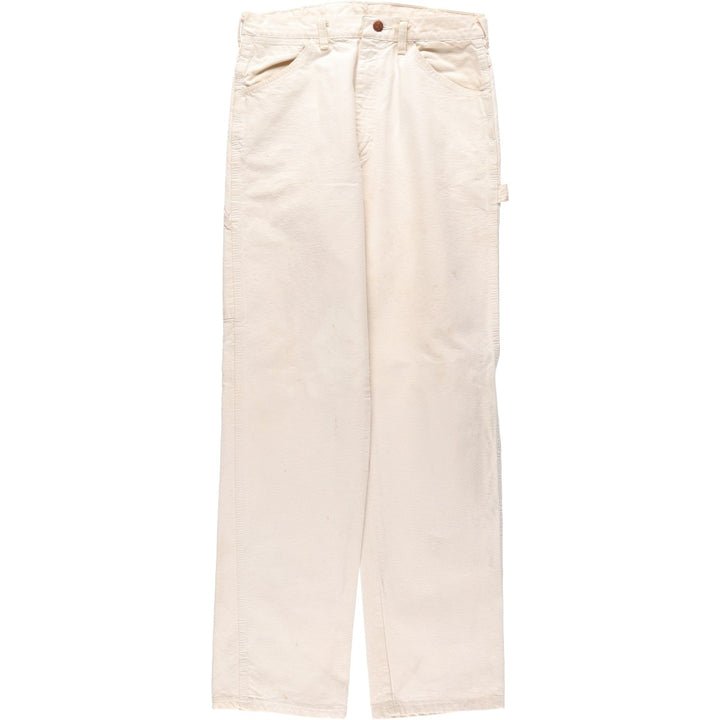 80'S Big Ben Duck Work Pants, Made in USA, Vintage cotton ivory Vintage Second Hand