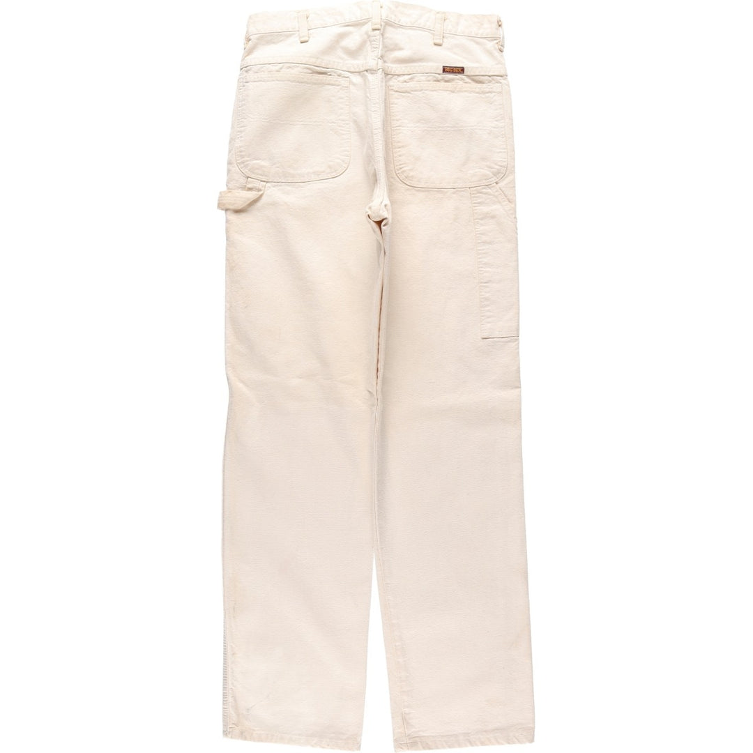 80'S Big Ben Duck Work Pants, Made in USA, Vintage cotton ivory Vintage Second Hand