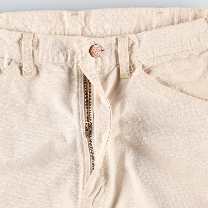80'S Big Ben Duck Work Pants, Made in USA, Vintage cotton ivory Vintage Second Hand
