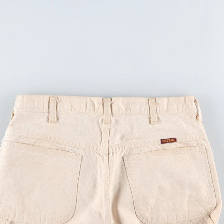 80'S Big Ben Duck Work Pants, Made in USA, Vintage cotton ivory Vintage Second Hand