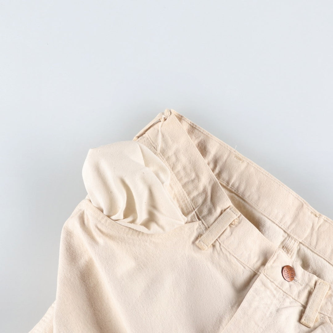 80'S Big Ben Duck Work Pants, Made in USA, Vintage cotton ivory Vintage Second Hand