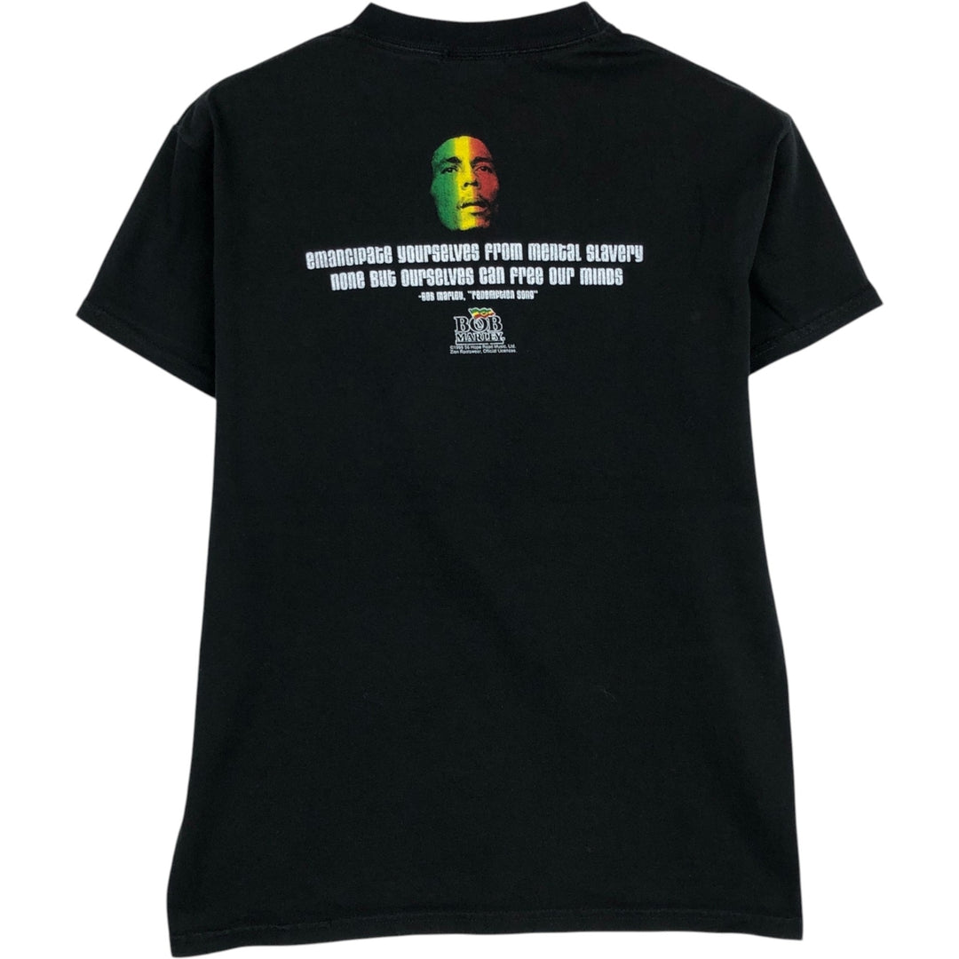 90'S Zion Bob Marley Band T-shirt, Women's Size L (approx.), Vintage cotton black type Vintage Second Hand