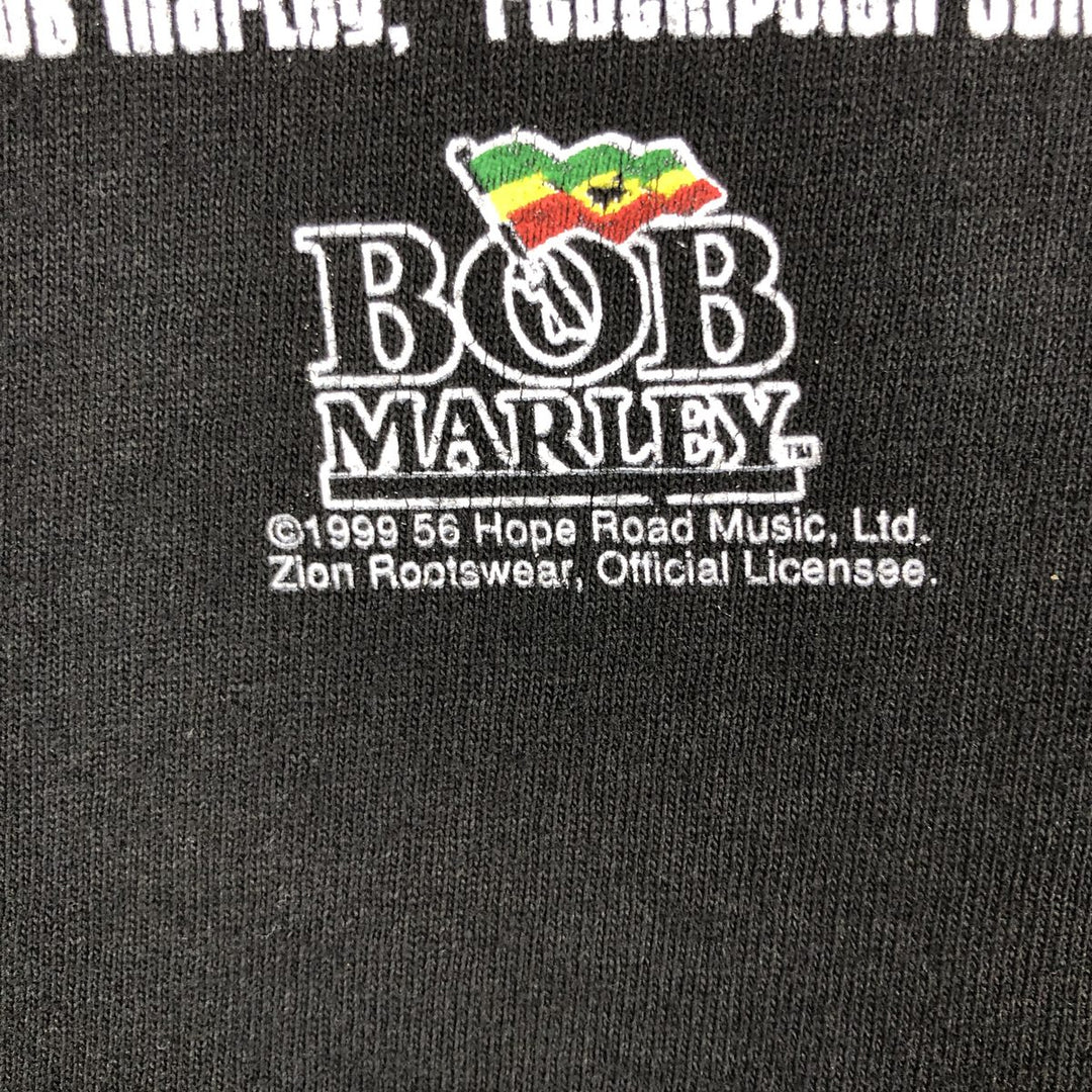 90'S Zion Bob Marley Band T-shirt, Women's Size L (approx.), Vintage cotton black type Vintage Second Hand