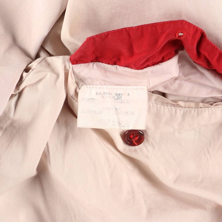 Burberry's zip-up jacket, men's size XL unclear red type Vintage Second Hand