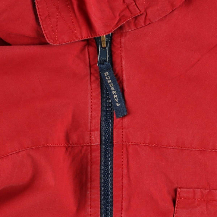 Burberry's zip-up jacket, men's size XL unclear red type Vintage Second Hand