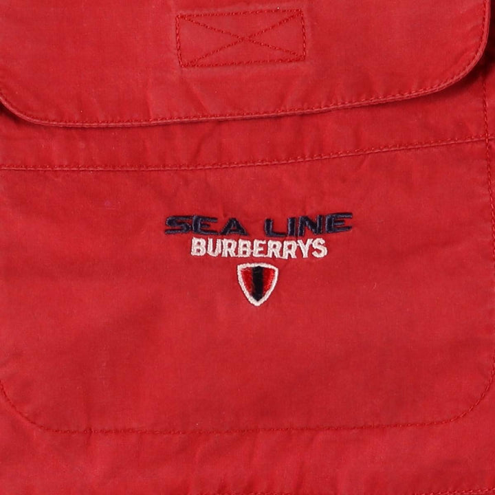 Burberry's zip-up jacket, men's size XL unclear red type Vintage Second Hand