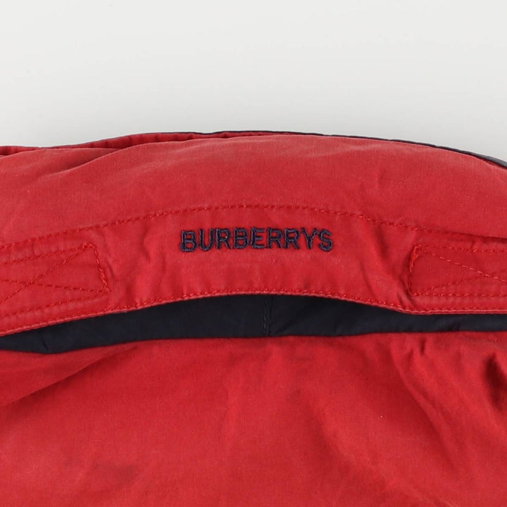 Burberry's zip-up jacket, men's size XL unclear red type Vintage Second Hand