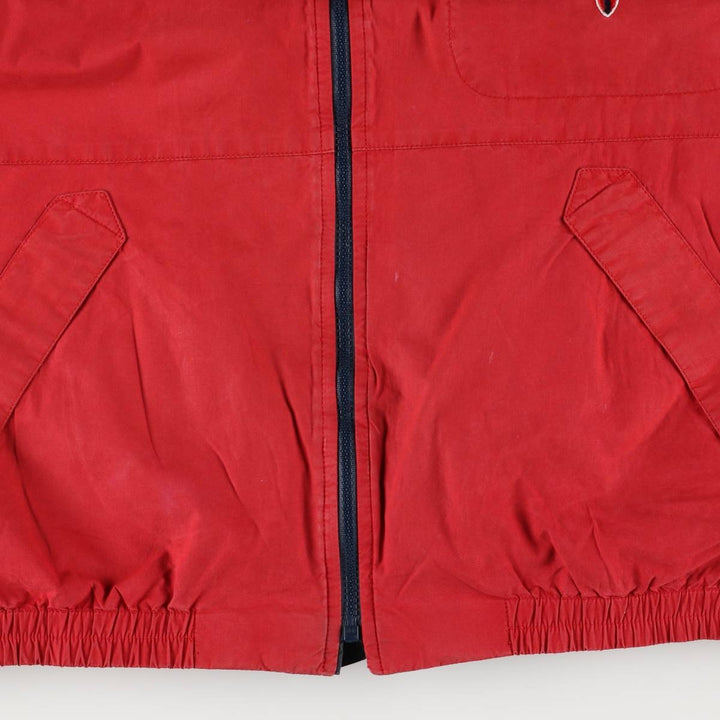 Burberry's zip-up jacket, men's size XL unclear red type Vintage Second Hand