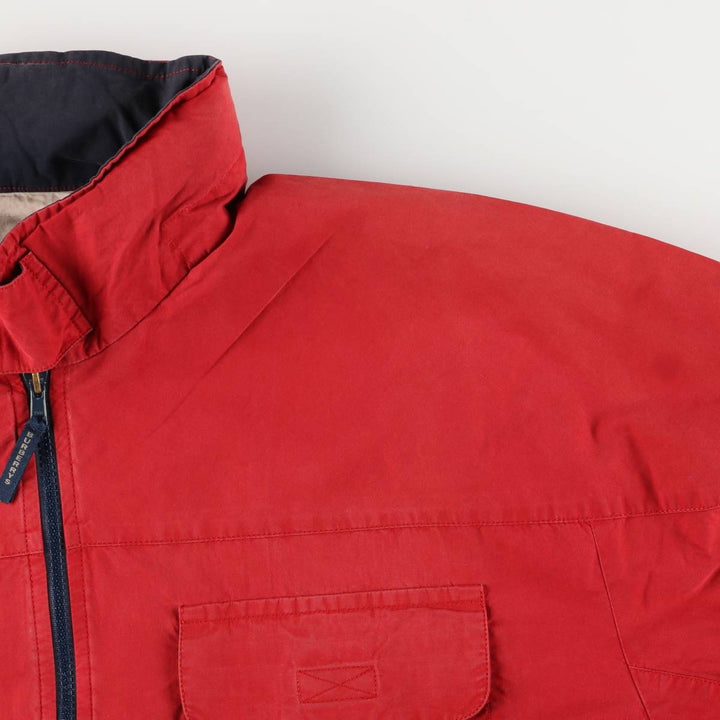 Burberry's zip-up jacket, men's size XL unclear red type Vintage Second Hand