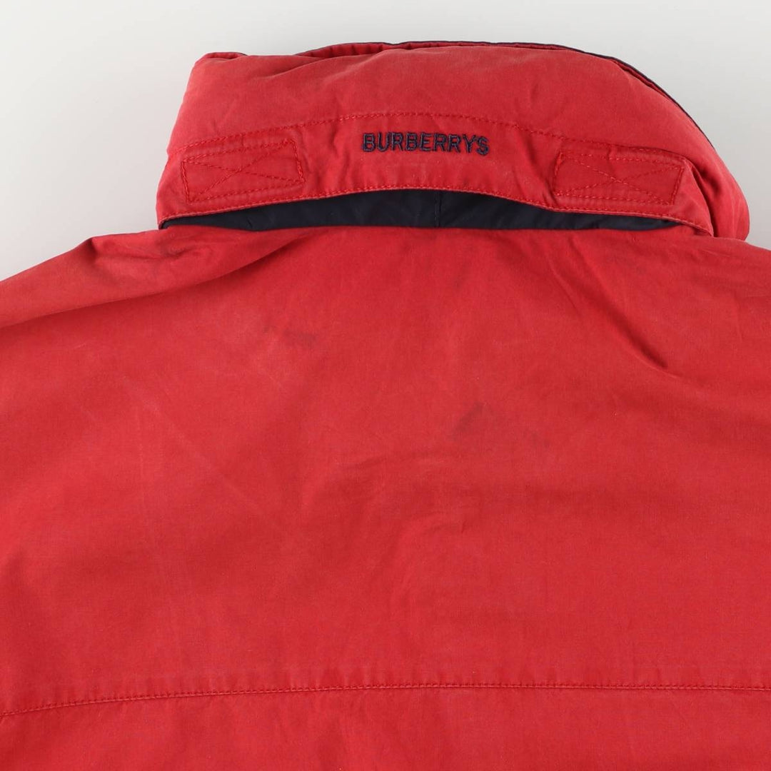 Burberry's zip-up jacket, men's size XL unclear red type Vintage Second Hand
