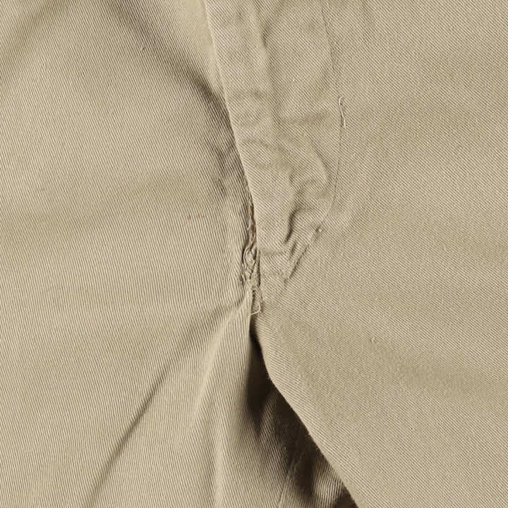 1960'S US Military Chino Trousers, Made in USA, Size 30x31, Women's L (W27) cotton Khaki type Vintage Second Hand