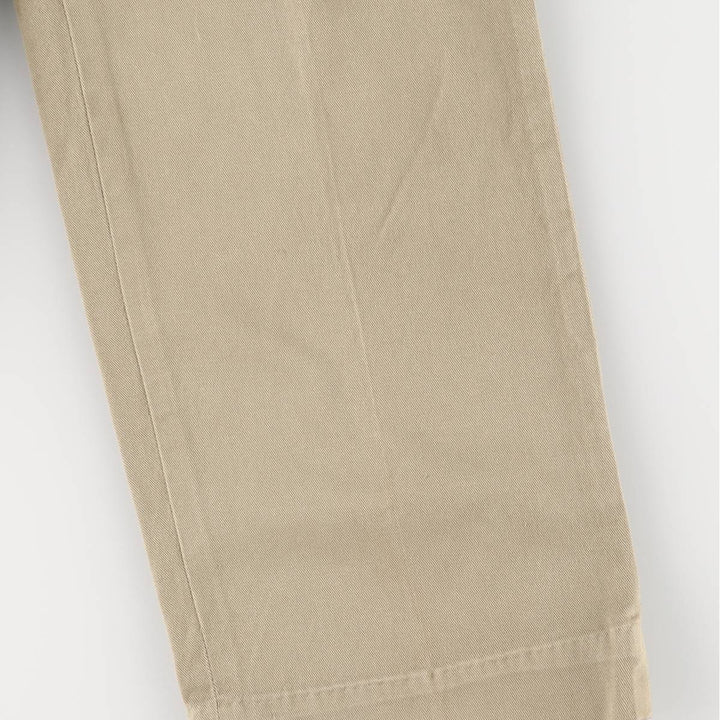 1960'S US Military Chino Trousers, Made in USA, Size 30x31, Women's L (W27) cotton Khaki type Vintage Second Hand