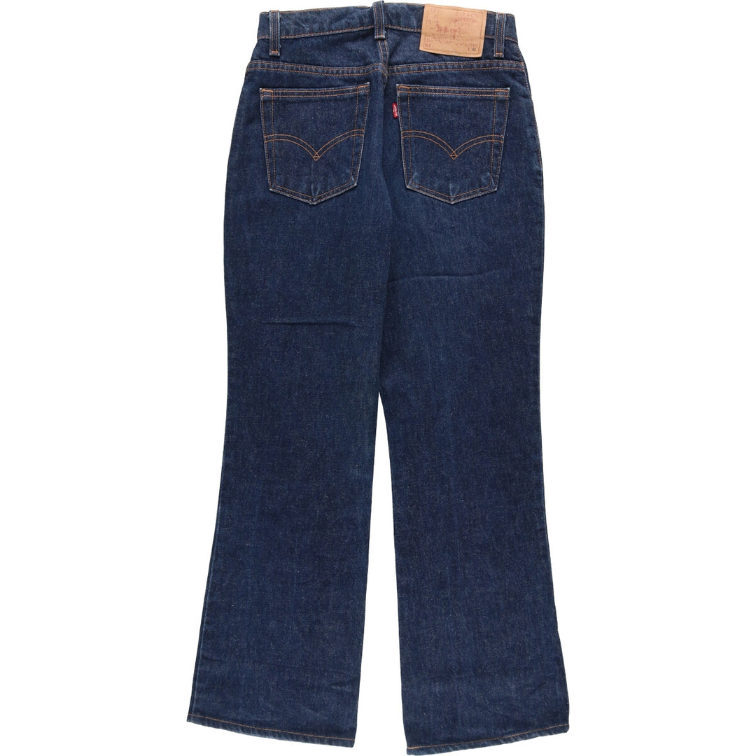 90'S Levi's 517 Boot Cut Low Rise Flared Denim Pants, Made in USA, Vintage cotton blue type Vintage Second Hand